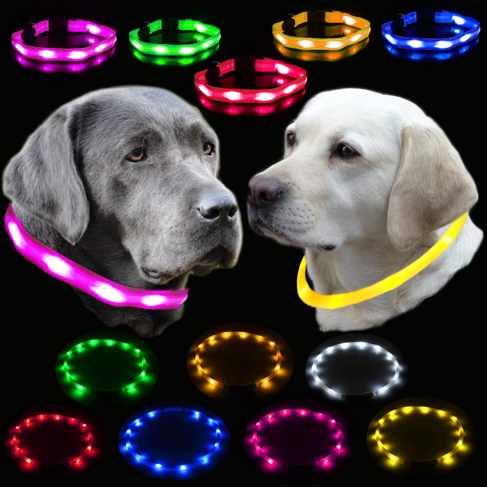 UC Express® Hunde Leuchthalsband Universell LED Hundehalsband